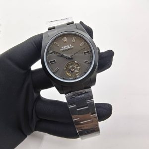 Rolex Milgauss Base 116400 Label Noir Design LNT01HS-001 Black Case Watch BB22225