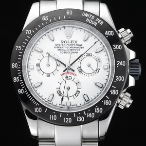 Rolex Daytona Stainless Steel Black Enameled White Dial BB31114