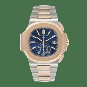 Patek Philippe Nautilus 5980/1AR-001 40mm Rose Gold & Stainless Steel Blue Dial BB59801