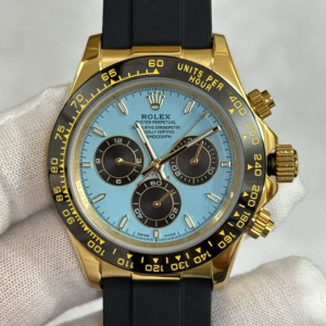 Replica 2025 Rolex Cosmograph Daytona Turquoise Blue and Black Dial BB25044